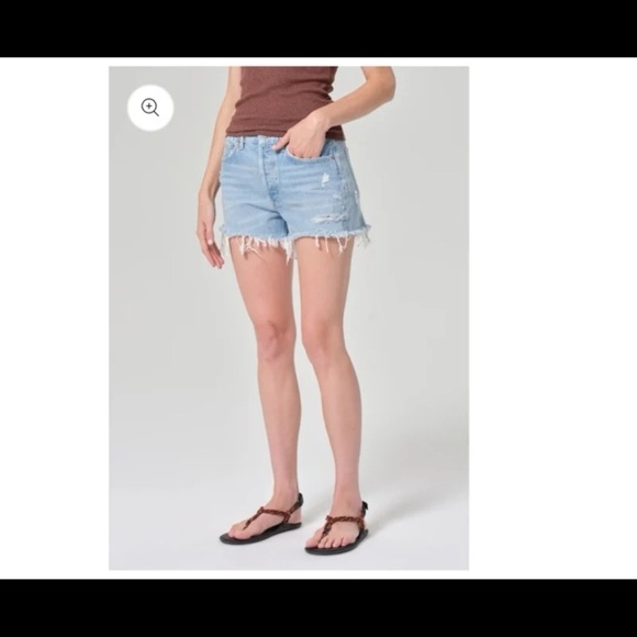 AGOLDE PARKER VINTAGE CUT OFF SHORT IN SWAPMEET size 29 - Picture 4 of 12